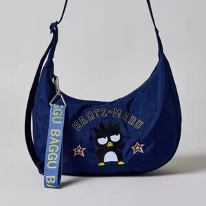 BAGGU Medium Crescent Bag Badtz-Maru (Navy)